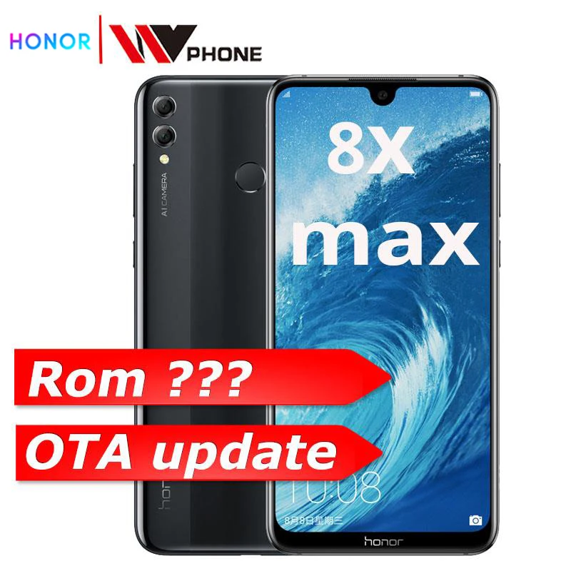 Honor 8X Max 7 12 ''большой экран 4900 мАч батарея смартфон OTA обновление мобильный