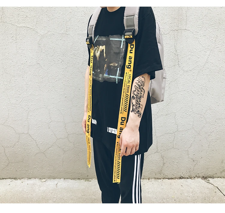 

PB2539 Casual simple solid color Korean canvas backpack men and women college style