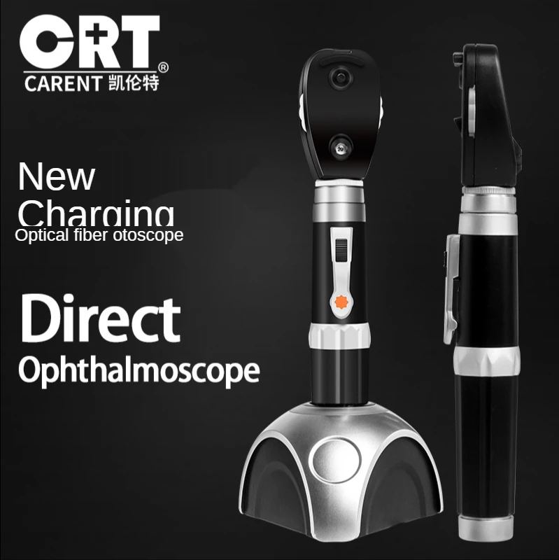fiber optic ophthalmoscope medical charging pupil light-grip eye examination tool, ophthalmological examination, pigeon eye pocket direct ophthalmoscope oph8c aa battery halogen bulb 5 apertures ce certificated ophthalmoscope oph8c