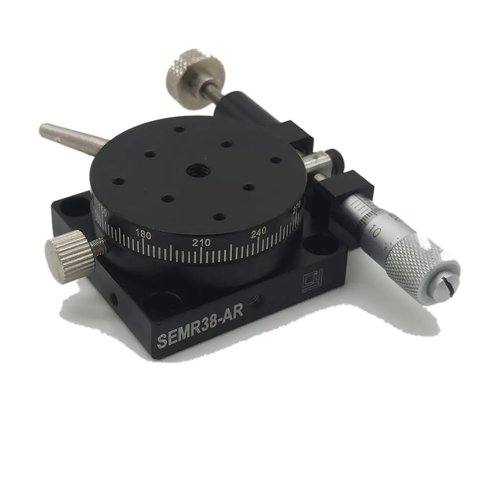 Ручная вращающаяся Стадия R-axis угловая скользящая регулировка 360 вращающийся