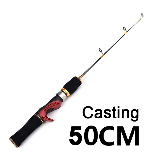 FTK New Winter Ice Fishing Rod Lightweight Hard/Soft Pole Portable 8 Styles Fishing Tackle Supplies - Цвет: 006