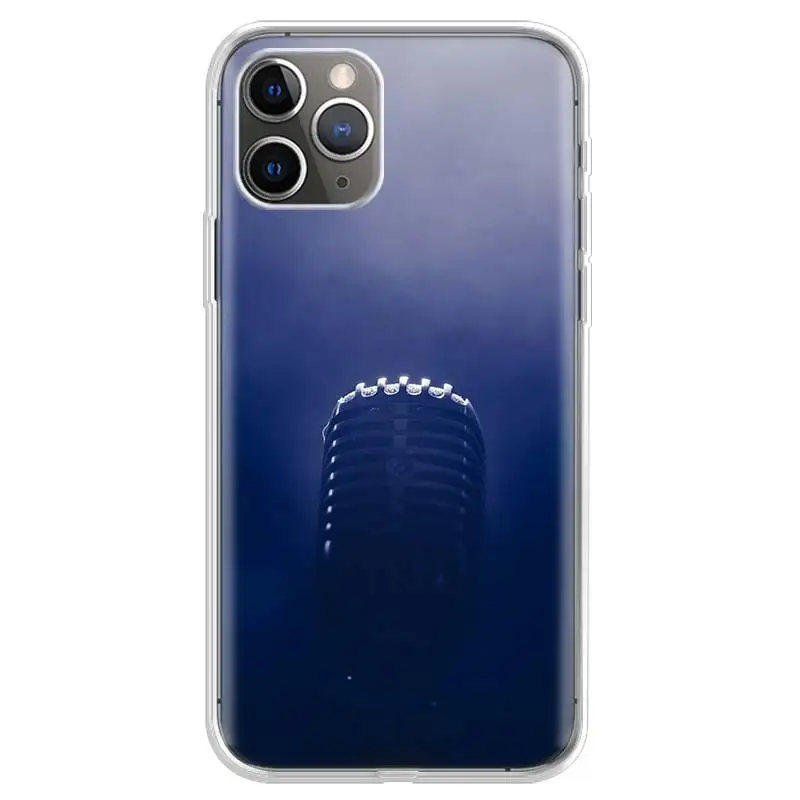 Музыка микрофон чехол для Apple iphone 11 12 Ipad мини iPad Pro XS Max XR X 7 8 6 6S Plus 5 5S SE 10 десять