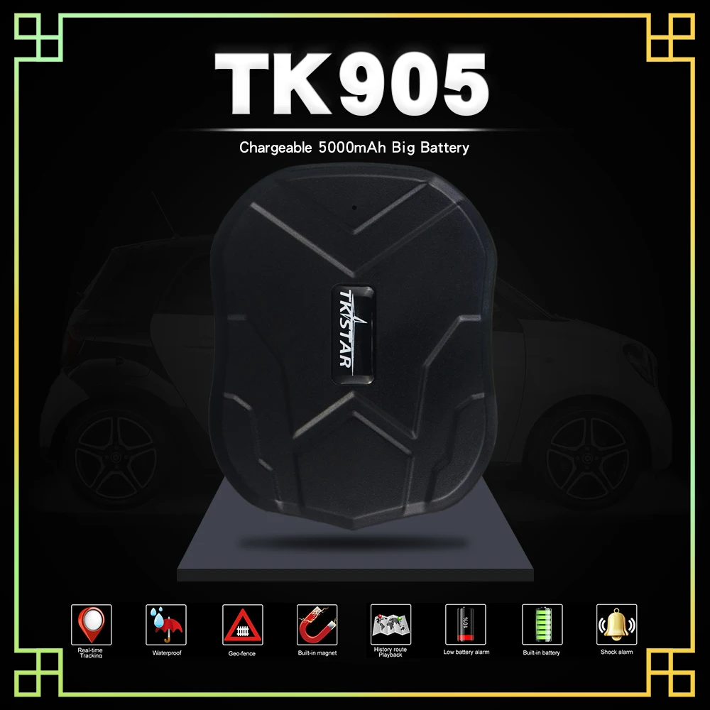AliExpress прямо в SA и ОАЭ Водонепроницаемый Автомобильный gps трекер TK905 супер магнит в режиме ожидания 90 дней в режиме реального времени отслеживание жизни бесплатное приложение