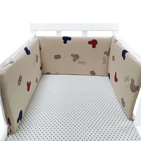 baby bed crib bumper u shaped detachable zipper cotton newborn bumpers infant safe fence line bebe cot protector unisex