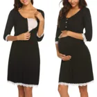 Женские платья для беременных платье с коротким рукавом и высокой талией для повседневного ношения или для будущих мам платье для будущих мам одежда платья