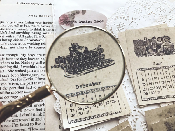 24 шт./компл. винтажные наклейки с календарем сделай сам скрапбукинг альбом