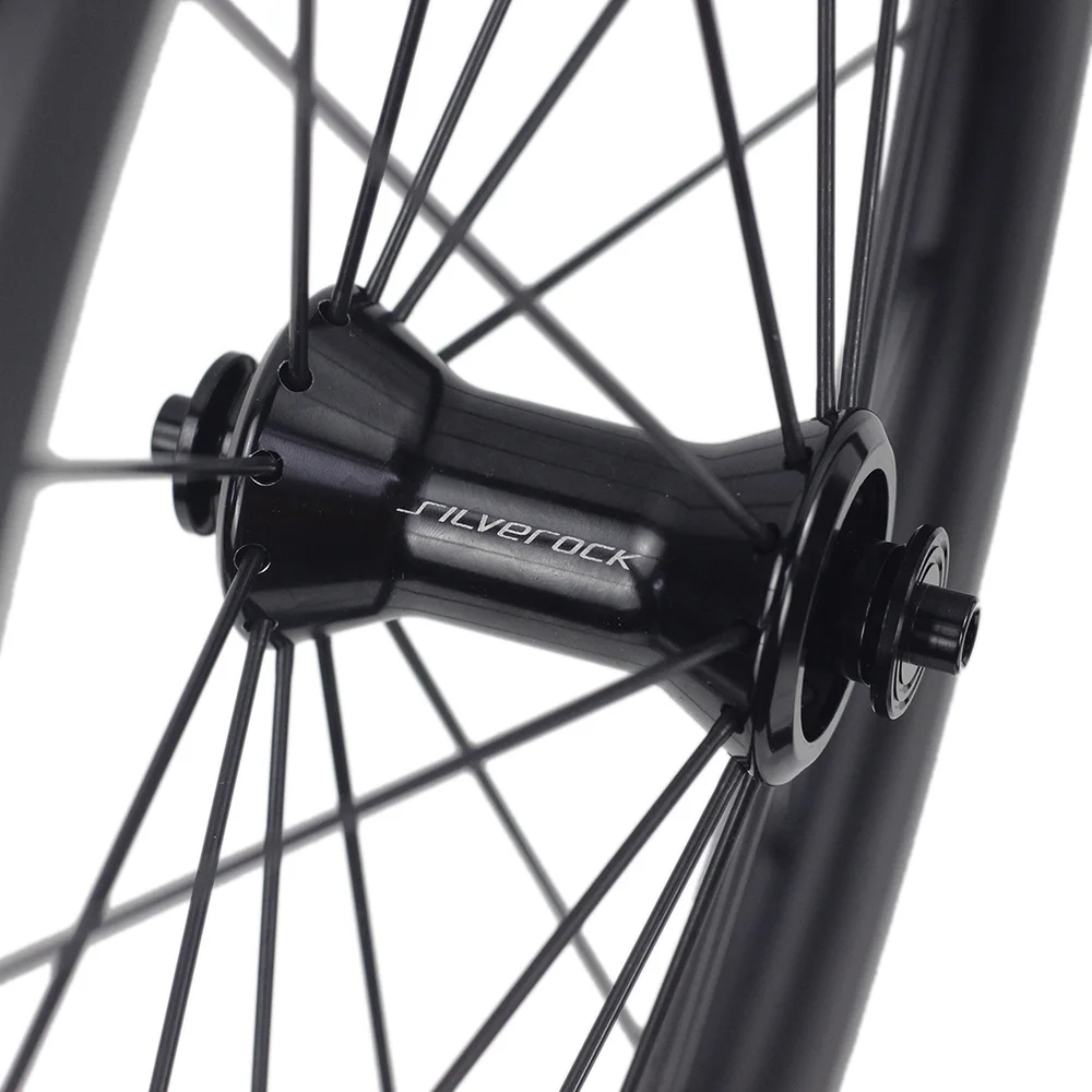 

SILVEROCK 5 Speed Aluminum Wheel 16" 1 3/8" 349 Rim V Brake 24H Straight Pull for Brompton 3sixty Folding Bike Custom Wheelset