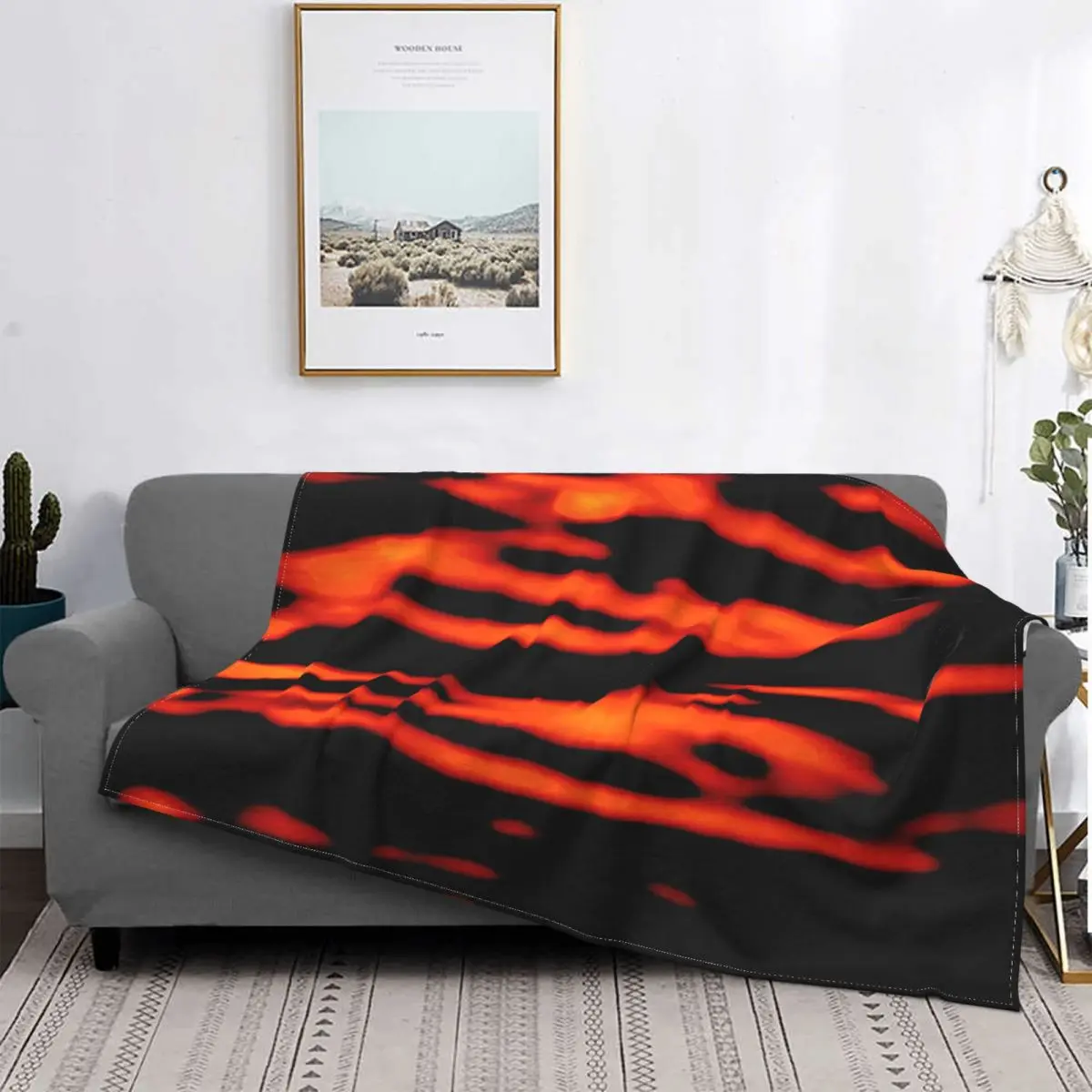 

Manta a cuadros de la serie abstracta de las olas Rojas, colcha de cama, manta térmica mullida a cuadros, edredones y colcha, No