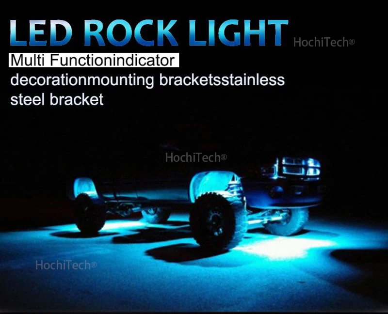 Светодиодные горные фонари водонепроницаемые для Тойота FJ Cruiser светодиодный автомобиль шасси свет светодиодный Рок свет многоцветный неоновый светодиодный фонарь комплект