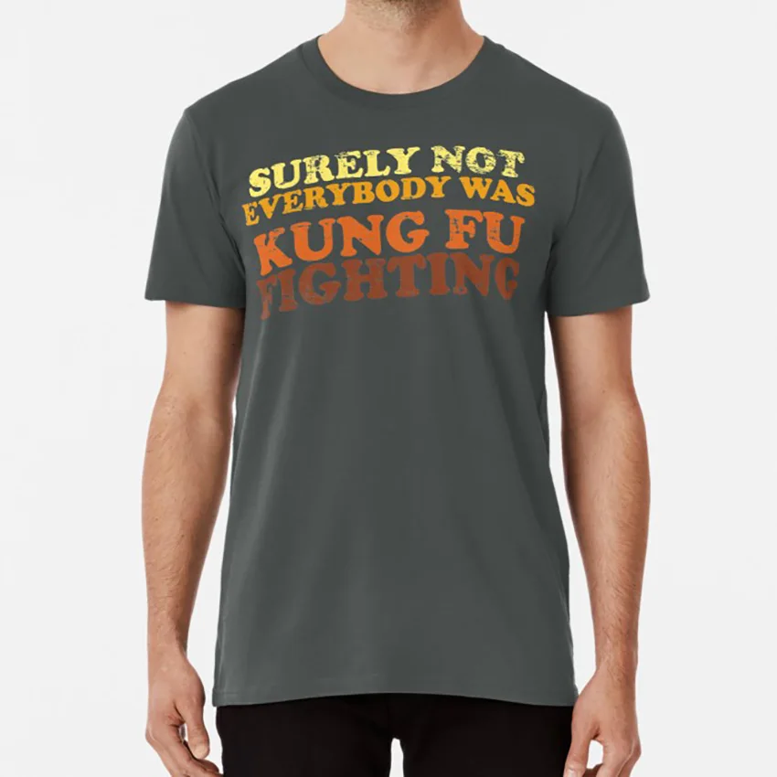 Наверняка не все было кунг фу футболка гранж дистресс потертый Ретро 80s вставка