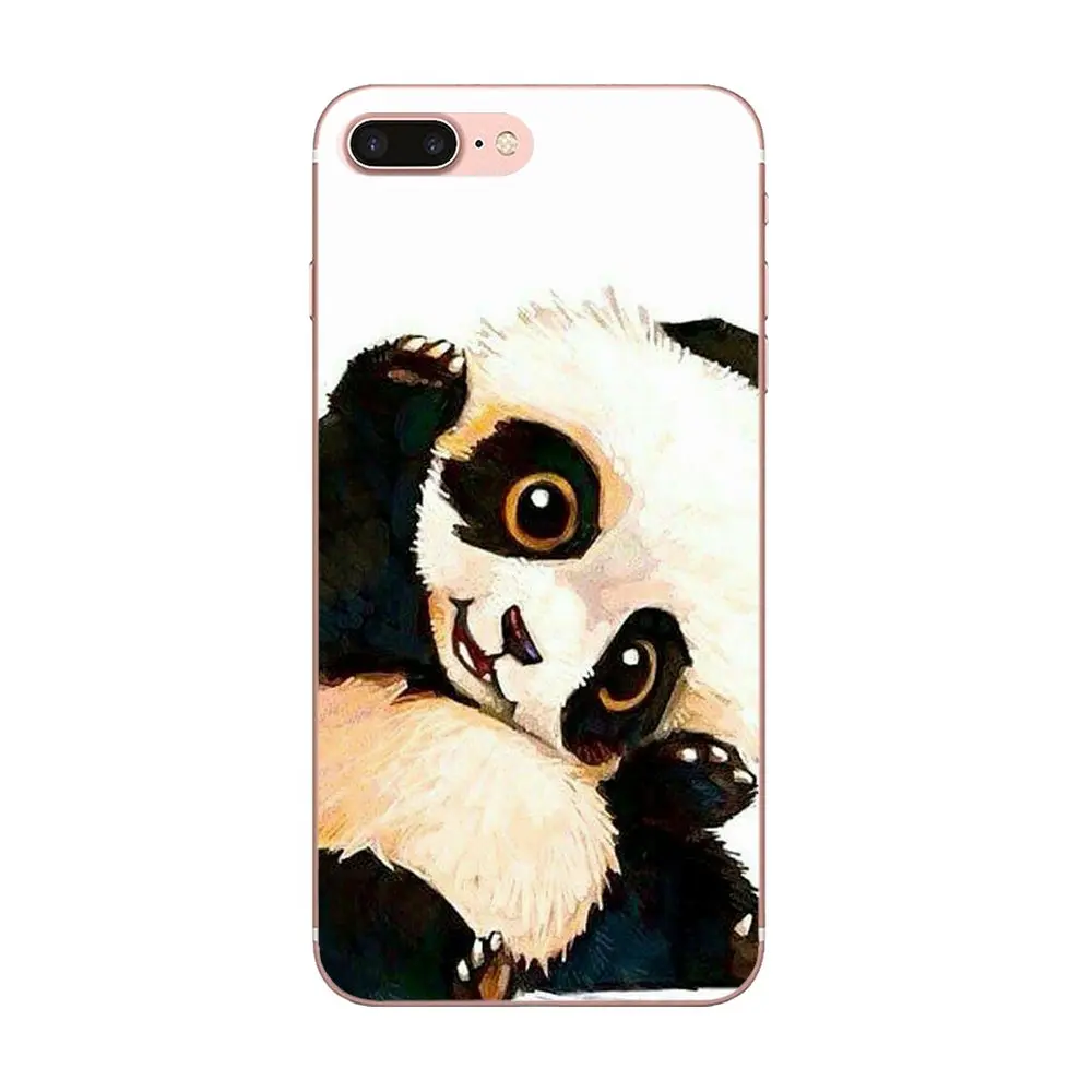 Cute Lovely Panda Novelty Fundas Soft TPU Capa For Samsung Galaxy J1 J3 J4 J5 J6 J7 A10 A20 A20E A3 A40 A5 A50 A7 2016 2017 2018 | Мобильные