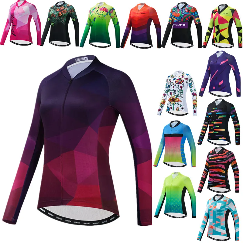 

Weimostar 2022 Cycling Jersey Long Sleeve Womens Autumn Mountain Bike Clothing Maillot Ciclismo Breathable Bicycle Clothes Ropa