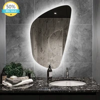 wall light mirror makeup korea vanity decor smart design mirror flexible led bathroom wall decor espelhos de banho room hx50dm