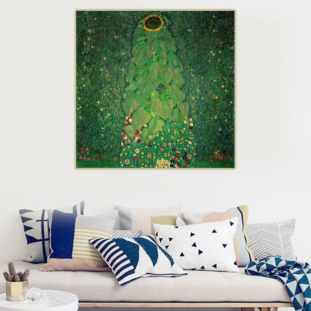 

Gustav Klimt " The Sunflower, 1907 " Canvas Art Oil Painting Famous Artwork Poster Picture Wall Decor Home Interior Decoration