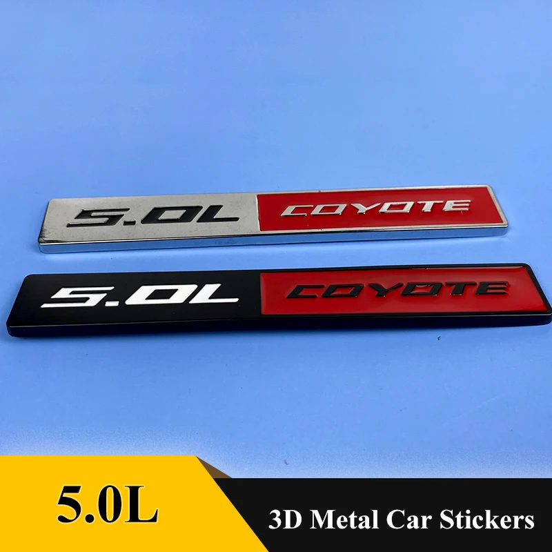 

1pcs 3D Metal 5.0L COYOTE Emblem Badge 5.0LCOYOTE Grill Sticker Car Styling for JEEP Chevrolet Ford Mustang Dodge Accessories