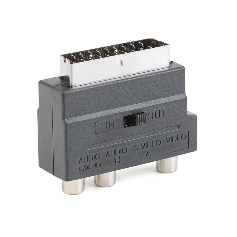 EU интерфейс 21 pin to RCA цветная линия S Клеммная вилка AV аудио/видео SCART для