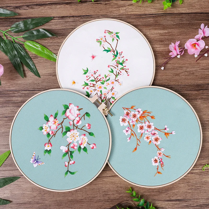 Набор для вышивки традиционными китайскими цветами вышивка крестиком ручная