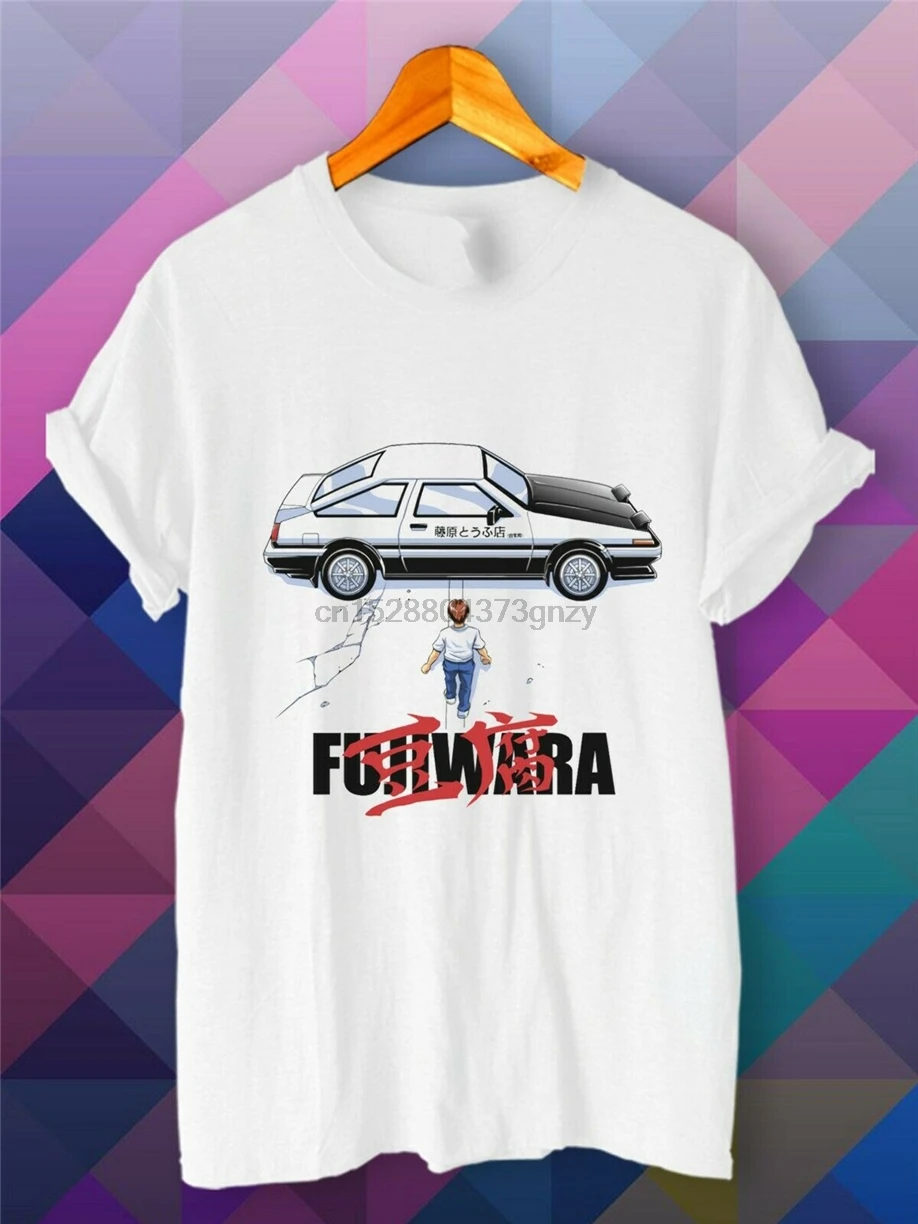 

New Initial D Drift Fujiwara Poster Anime Casual Men T-Shirt S M L Xl 2Xl 3Xl Casual Print Fashion Tee Shirt