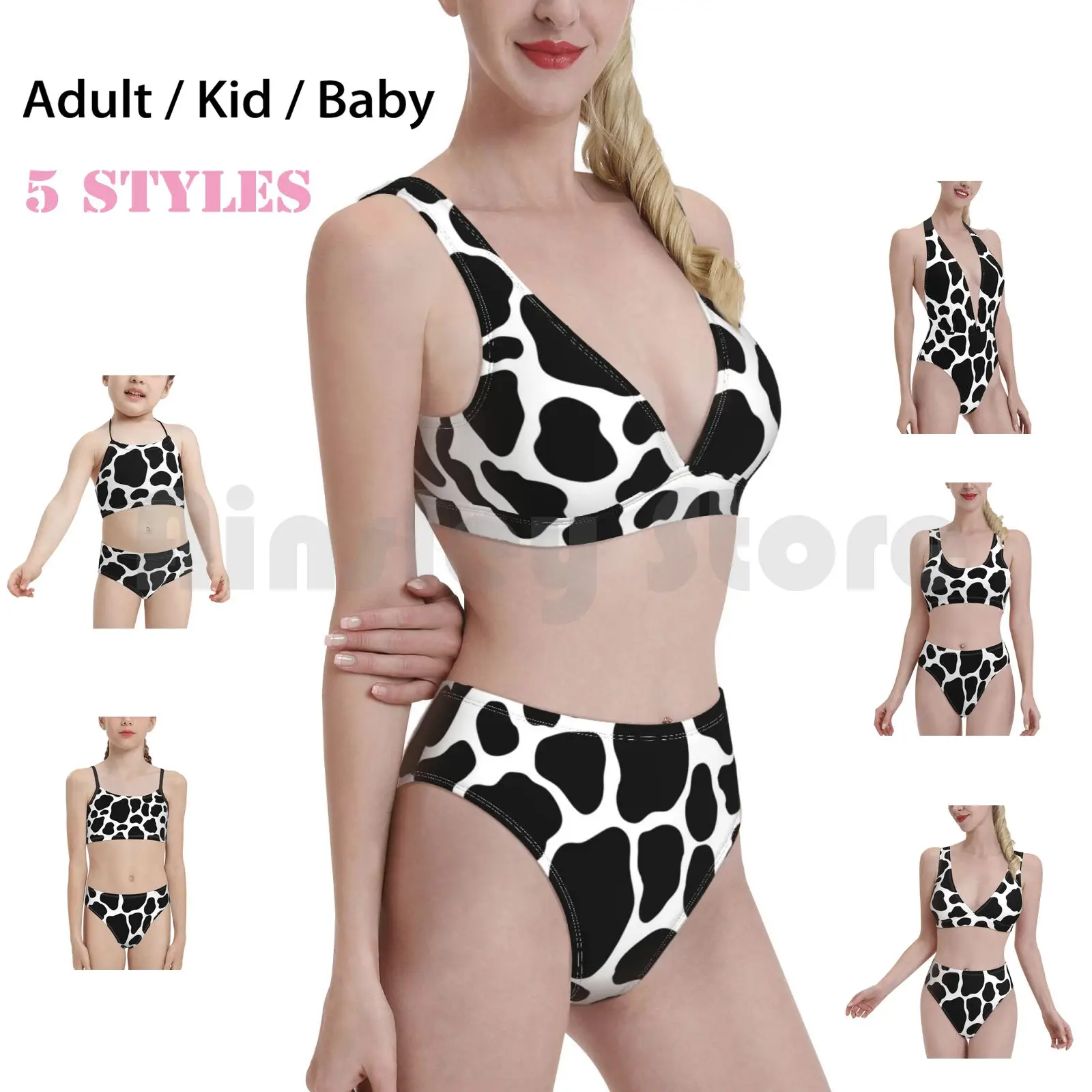 

Cowskin Swimsuit 1137 Swimwear Cow Cow Skin Pattern Eva Pejova Vegan No Meat Cruelty Free