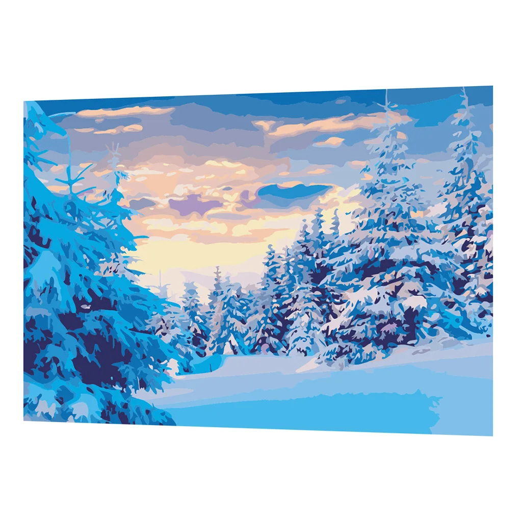 DIY живопись маслом по номерам комплект на холсте без оправы рисунок с кисти