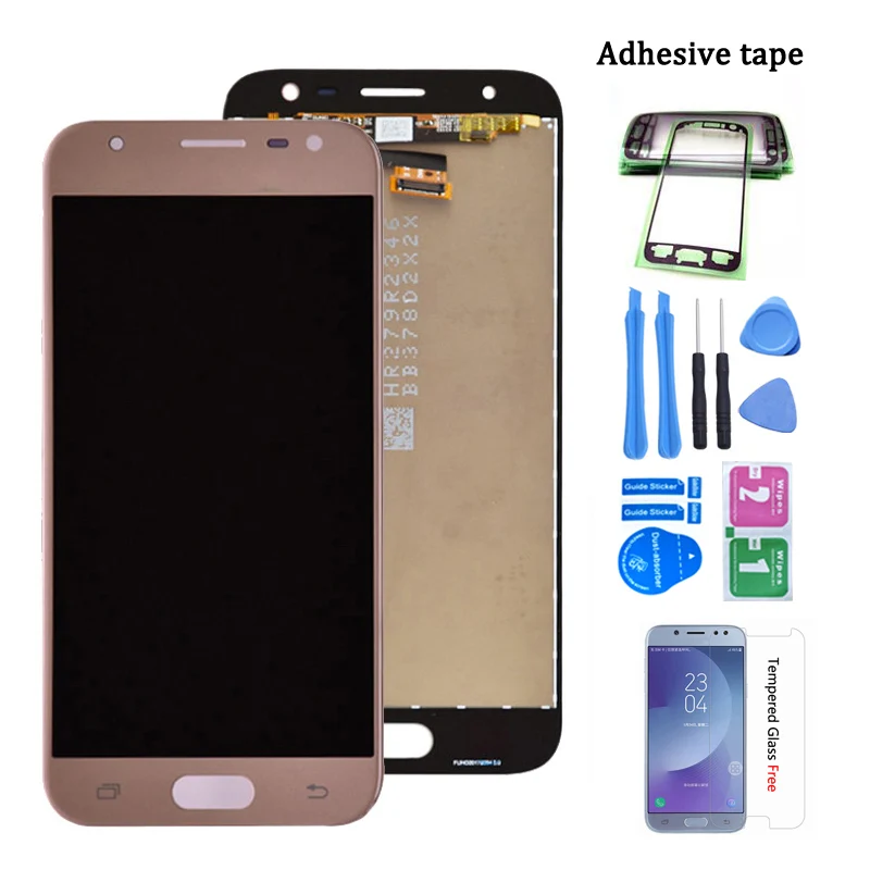 Для Samsung Galaxy J3 J330 J330F J330G ЖК-дисплей и кодирующий преобразователь сенсорного экрана в сборе J3 Pro Dual SIM lcd