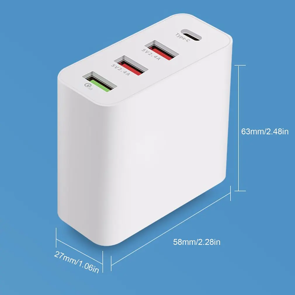 48 4 Входное зарядное устройство для быстрой зарядки Pd Type-C Usb планшет Qc 3 0 быстрого