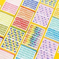 6 sheetsset alphabet stickers self adhesive letter stickers