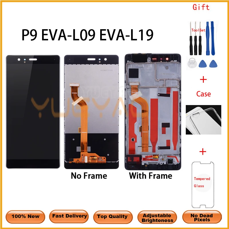 5 2 ''Оригинальный ЖК-дисплей для Huawei P9 LCD EVA-L09 L19 L29 с сенсорным экраном