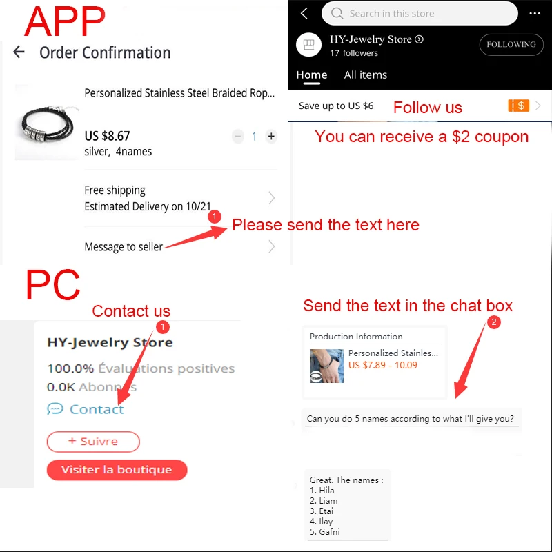 

Personalized Custom Arabic Font Name Necklace&Pendant Jewelry Charm Stainless Steel Nameplate Gold Customized Women Men gifts
