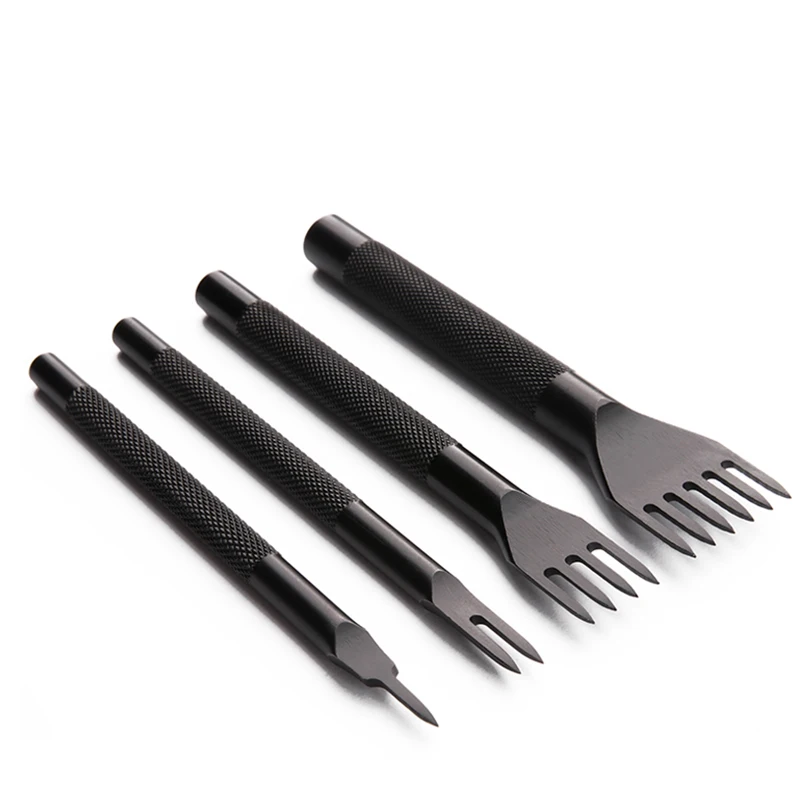 

3/4/5/6mm leather hole punches Spacing tool DIY handmade Leathercraft Lacing Stitching sewing High-grade steel crafted Cutter