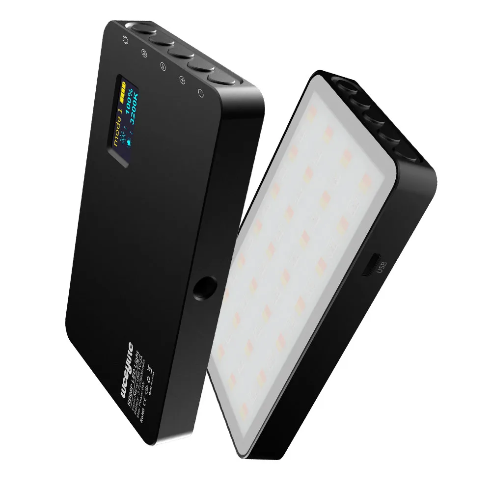 VILTROX Weeylife RB08P мини видео светодиодный светильник RGB 2500 8500K Портативный заполняющий