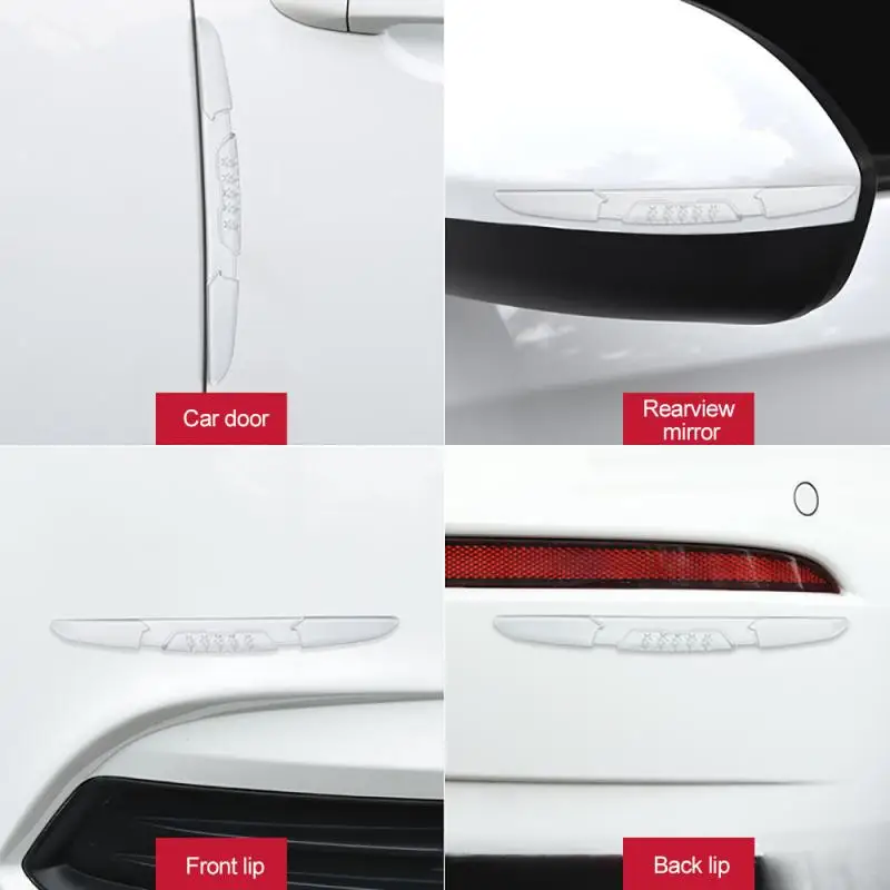 

4X Car Door Edge Guard Scratch Protector Anti-collision Strip Stickers Trim Clear Anti Scratch Protective Door Bumper Strip
