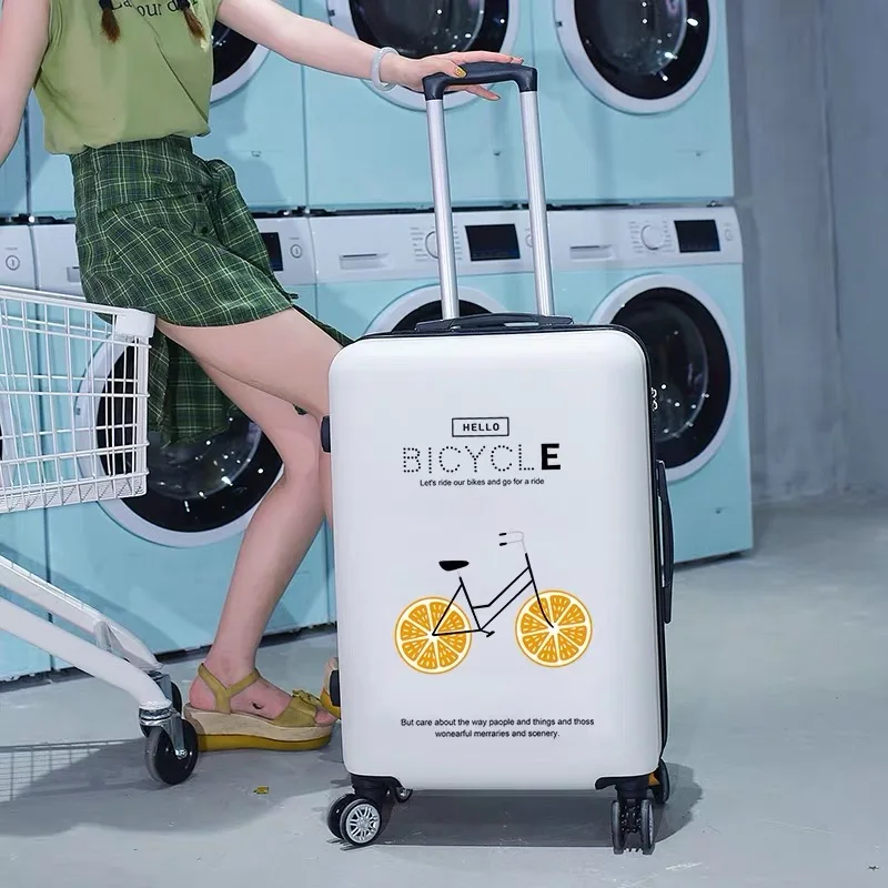 Чемодан на колесиках женский с мультяшным рисунком 20/22/24/26|Ручные сумки| |