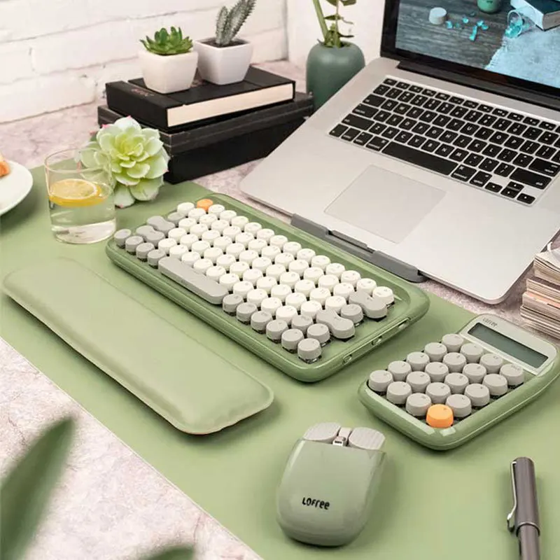 Teclado mec&aacute;nico inal&aacute;mbrico Bluetooth, altavoz, calculadora, rat&oacute;n, regalo creativo-1