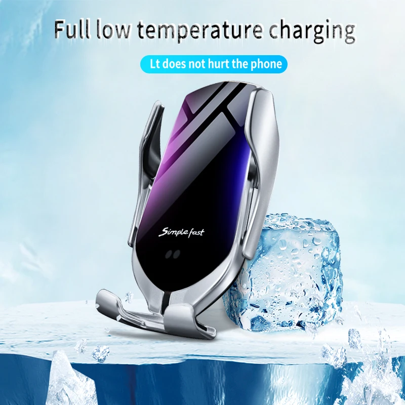 

Automatic Car Wireless Charger Infrared Air Outlet Sensor Phone Holder Car Mount Holder Fast Charging Phone Stand