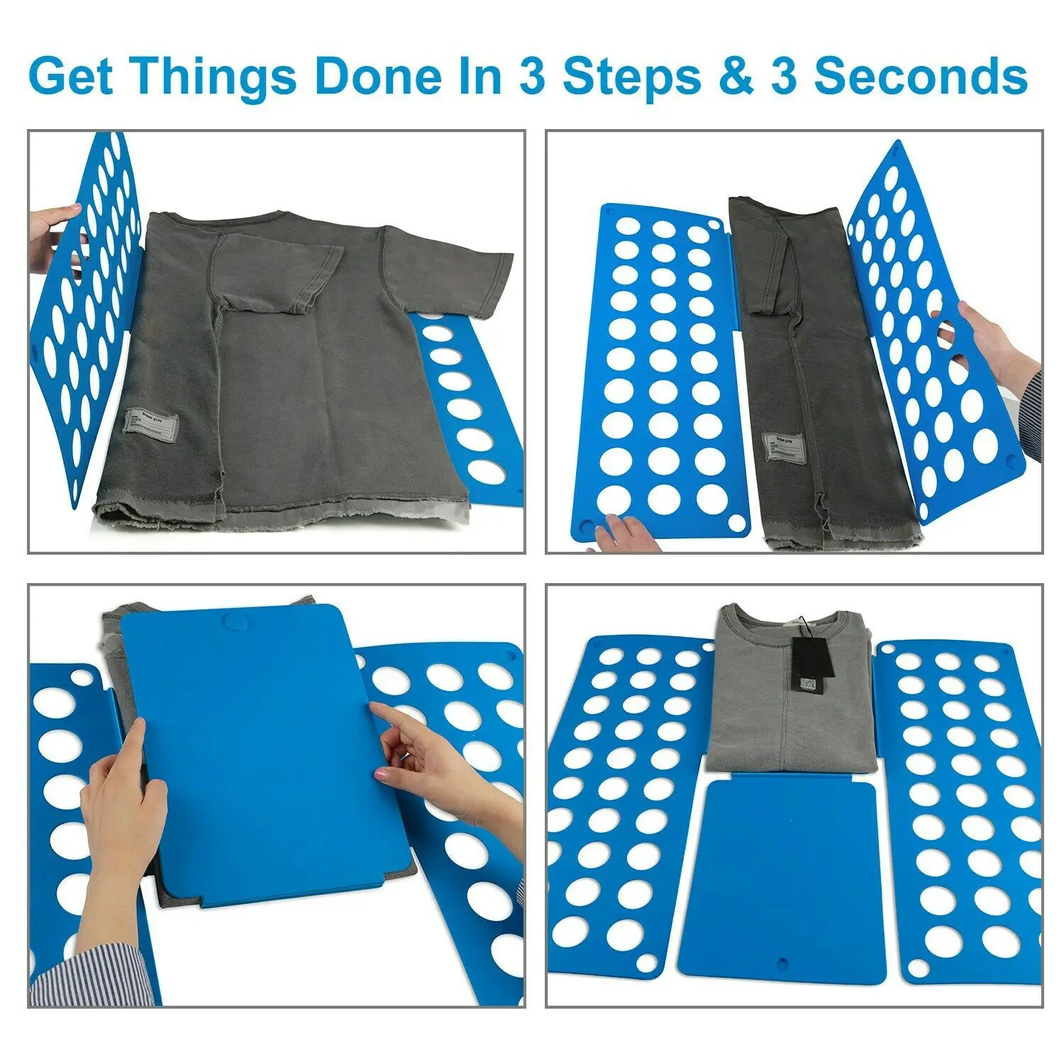 

Practical Kids Adult Magic Clothes Folder T Shirts Jumpers Organizer Fold Save Time Quick Clothes Folding Board Clothes Holder