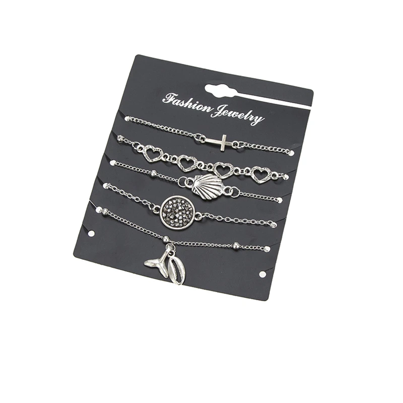 Винтажные серебряные браслеты и браслет трендовые Подвески в виде рыбьего