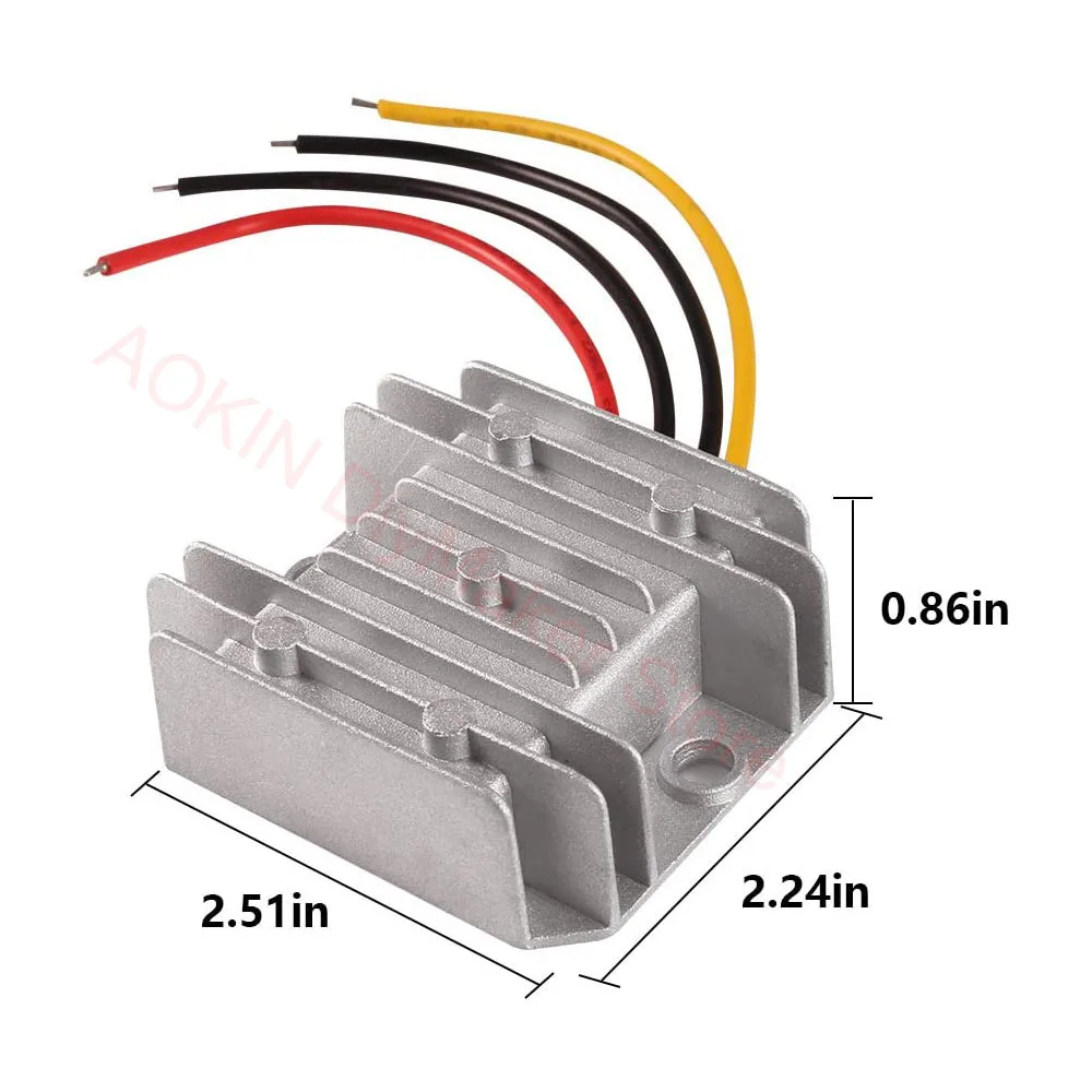 Waterproof DC-DC Voltage Converter Regulator DC 12V 24V Step-Down to 5V 10A 50W Power Supply Regulator Buck Transformer