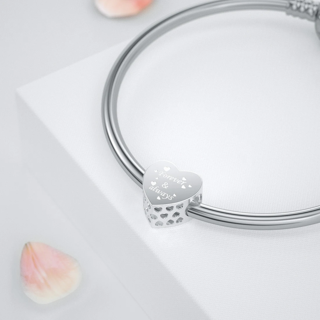 DALARAN любовные буквы подвески Стерлинговое Серебро в форме сердца бусины подходят