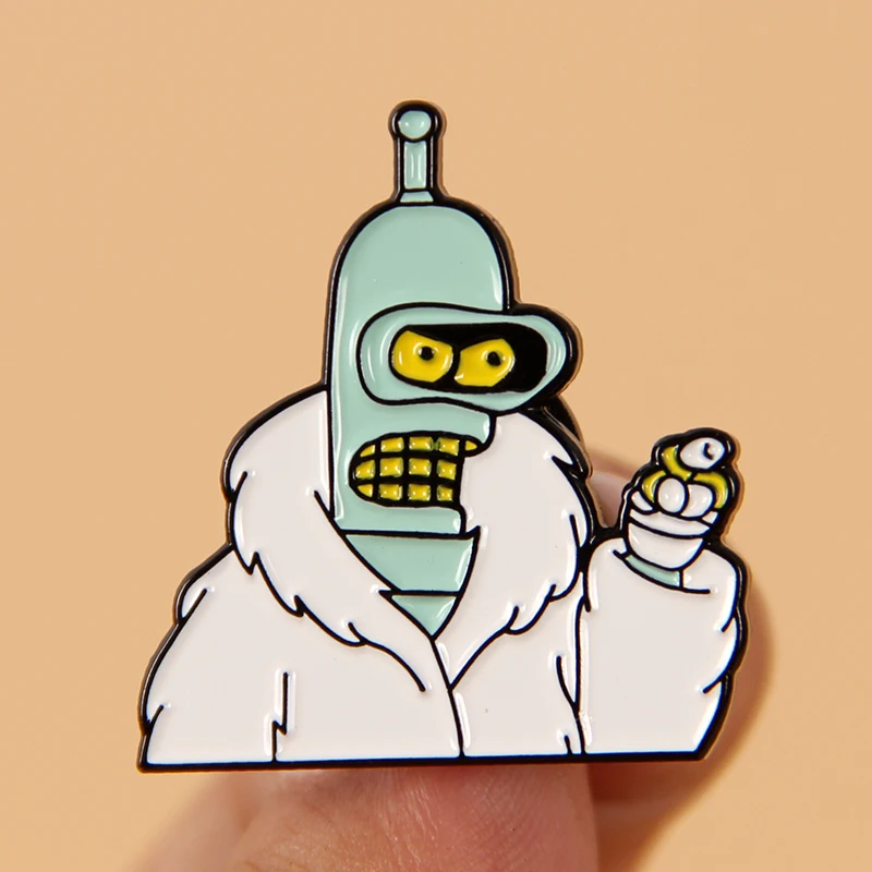 

Classic Cartoon Anime Robot Mechanic Enamel Brooch Pin Lapel Hard Metal Pins Brooches Badges Exquisite Jewelry Accessories Gifts