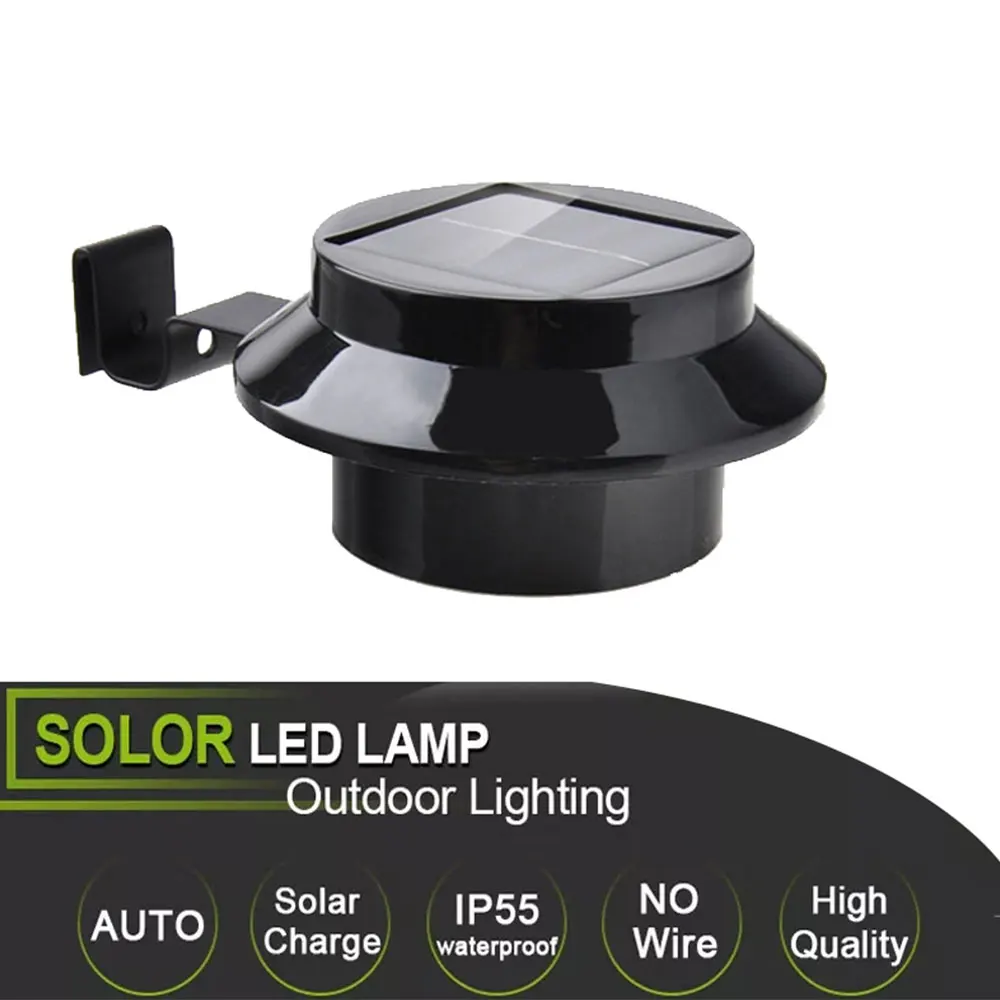 3 светодиодный солнечный свет наружное освещение лампы навес двора стены сада