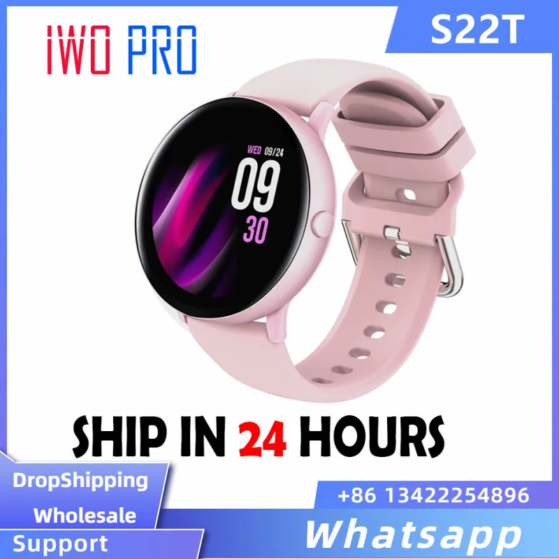 

S22T Smart Watch Women Men 1.09 Inch Full Touch Smartwatch Music Control Heart Rate Fitness Tracker Sports Watch For Andorid IOS