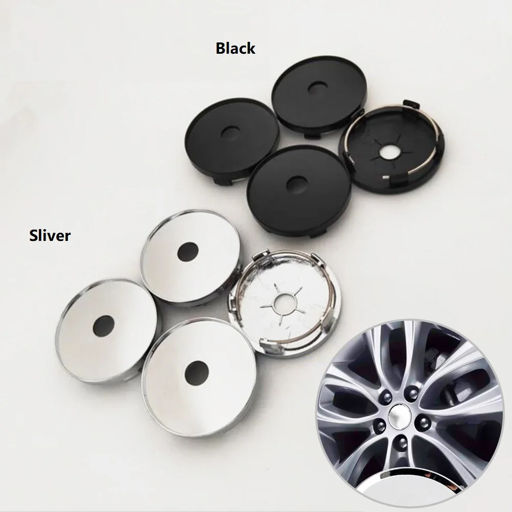 

High Quality 4pcs Universal 60mm Diameter Auto SUV Wheel Center Protective Hub Cover Fit For Wheel With 60mm Hole