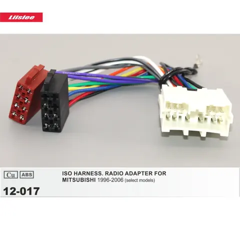 DIN ISO Жгут адаптер для MITSUBISHI Grandis/Hunter/Lancer/L200 автомобильный завод радио 14 контактов Мужской кабель провод свечей