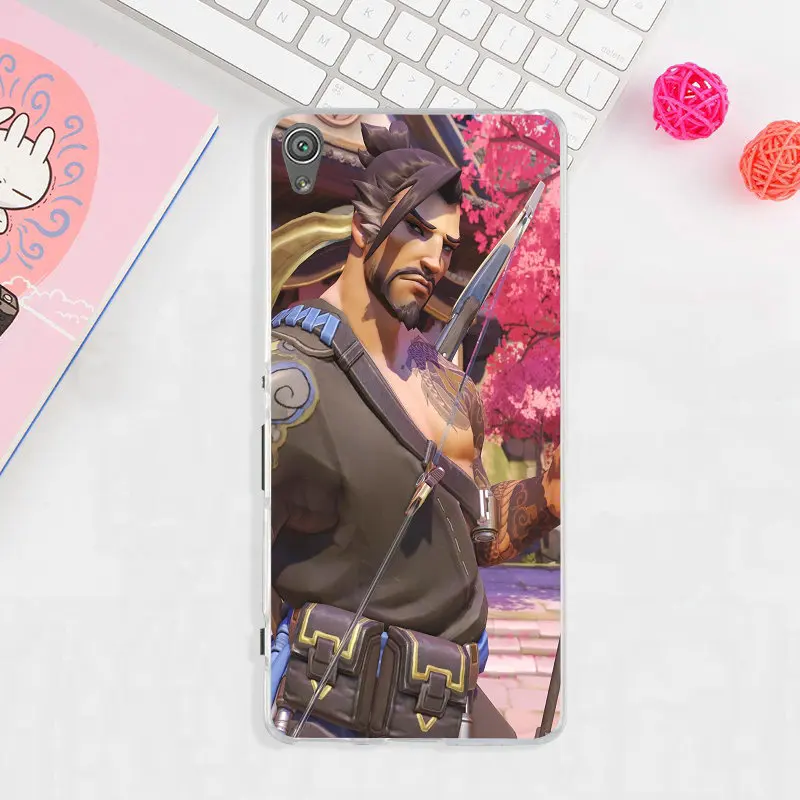 Ханзо Overwatchs герой OW силиконовый мягкий чехол для телефона sony Xperia Z (Сони Иксперия