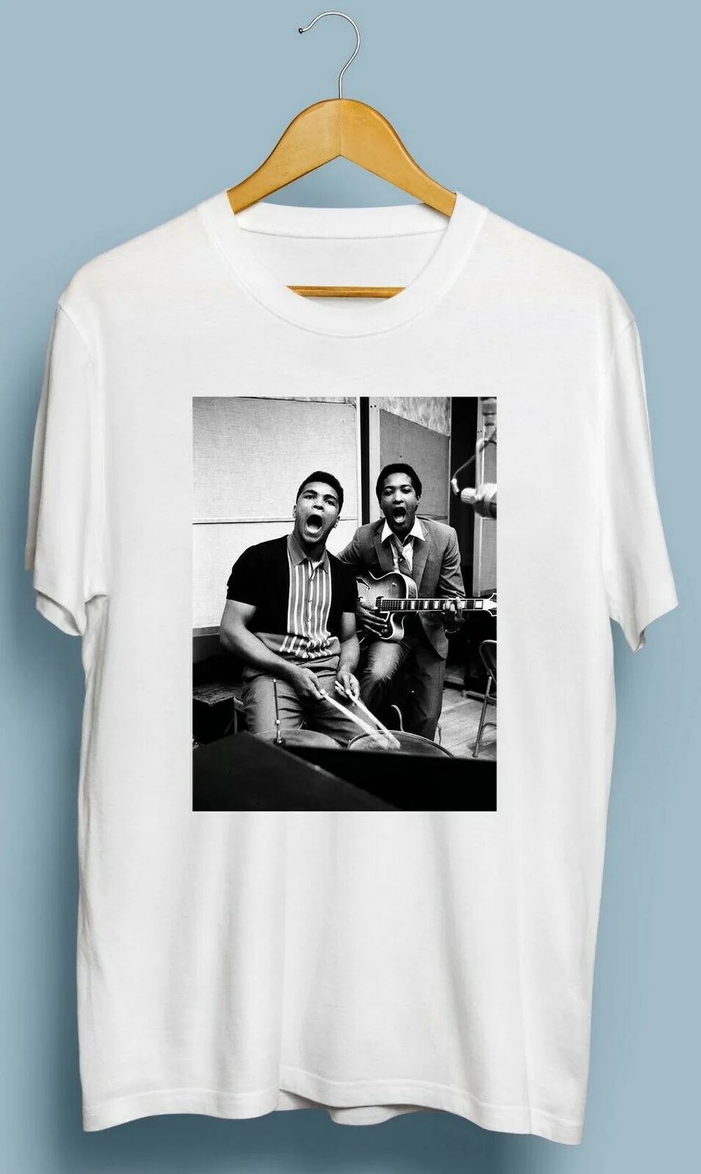 Винтажная футболка с надписью Sam Cooke и Muhammad Али размеры s m l xl 2XL хлопковая Футболка