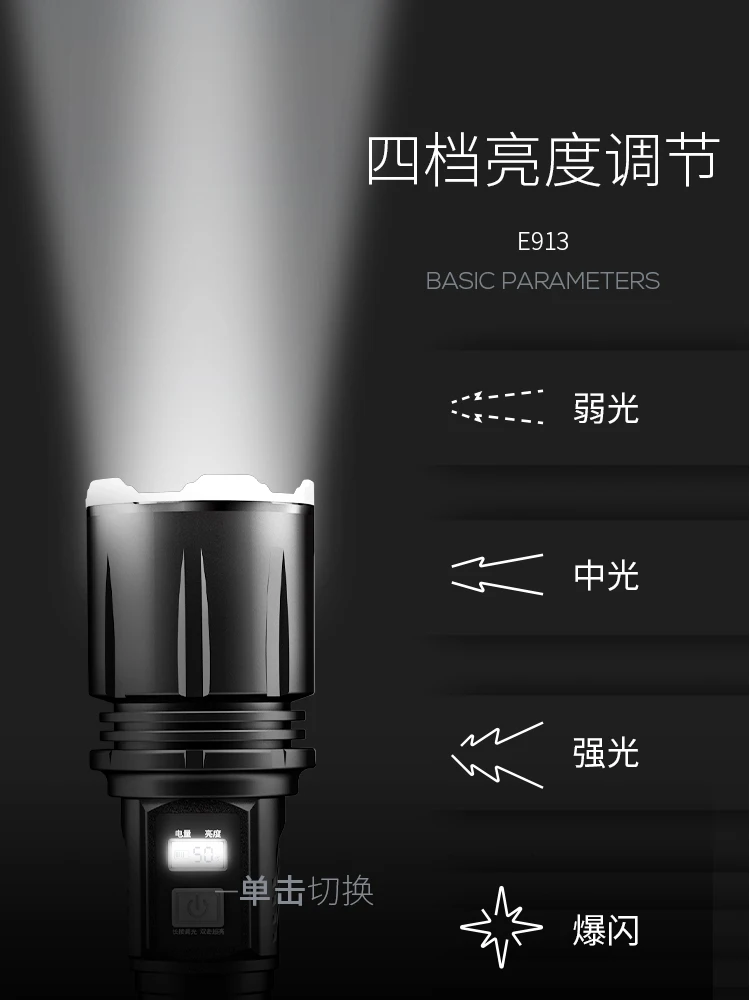 저렴한 야외 조명 비상 조명 홈 손전등 차고 작업 빛 배터리 Led 충전식 손전등 Latarka 가정용 Eg50sd