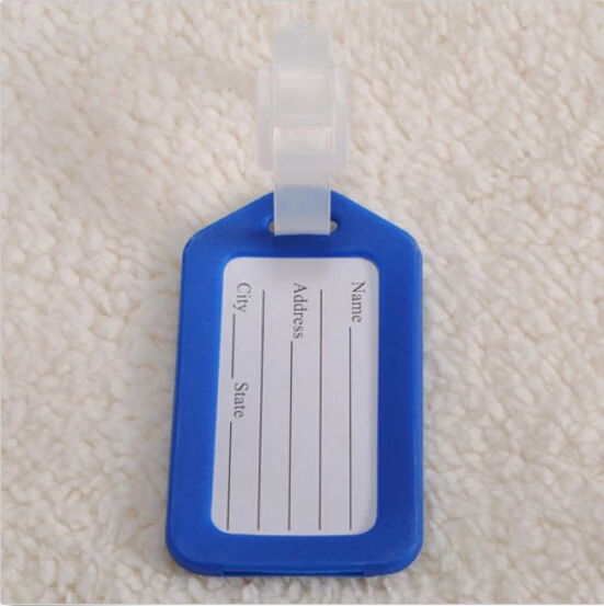 Ярлыки для багажа простой дизайн ярлыки сумок 5 шт. горячий адрес имя ремень сумка