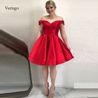 Простое вечернее платье Verngo, платье для вечевечерние, красные платья для выпускного вечера, платья на День святого Валентина, вечернее платье на шнуровке, 2019