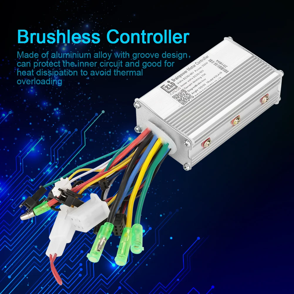 

Electric Bicycle Accessories 36V/48V Electric Bike 350W Brushless DC Motor Controller For Electric Bicycle E-bike Scooter